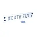 Fahrzeug Kennzeichnungs-Schild